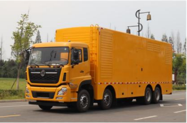 東風天龍前四后八電源車1000KW