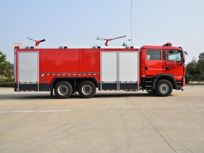 11噸   國六  豪沃TX7后雙橋干粉泡沫聯用消防車