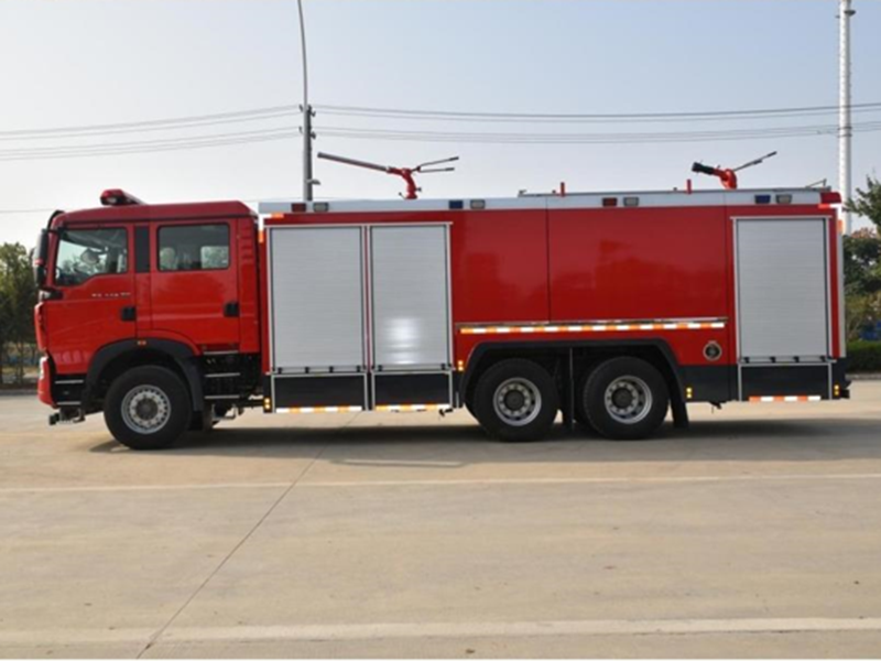11噸   國六  豪沃TX7后雙橋干粉泡沫聯用消防車